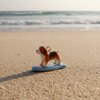 Beagle Charm - Beach Scene