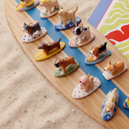Beagle Charm - Wooden Board Display