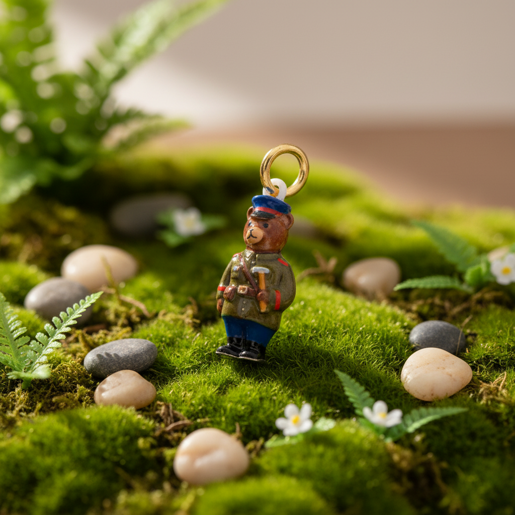 Bear Charm - Garden Moss