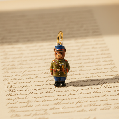 Bear Charm - Vintage Book