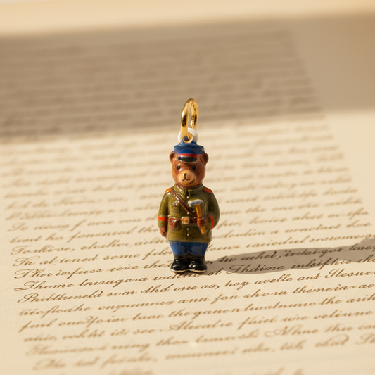 Bear Charm - Vintage Book
