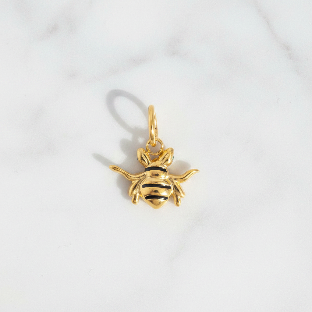 Bee Charm - Marble Flat Lay