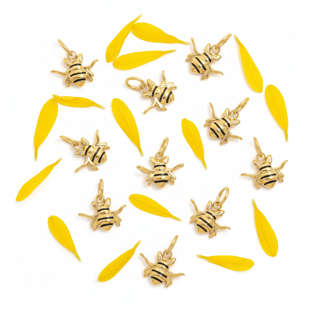 Bee Charm - Multiple Yellow Petals