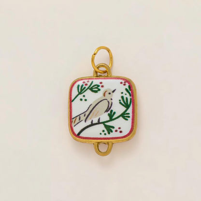 Bird Enamel Charm 1