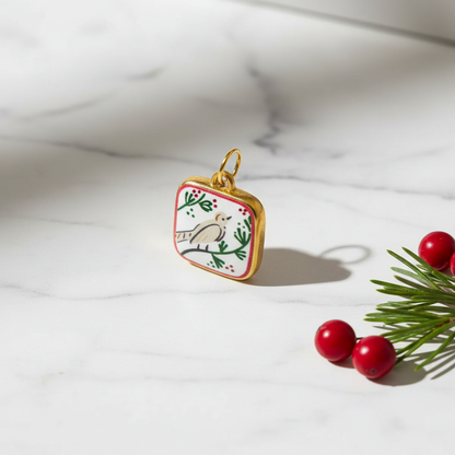 Bird Enamel Charm 5