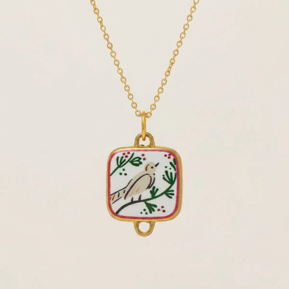 Bird Enamel Charm 7