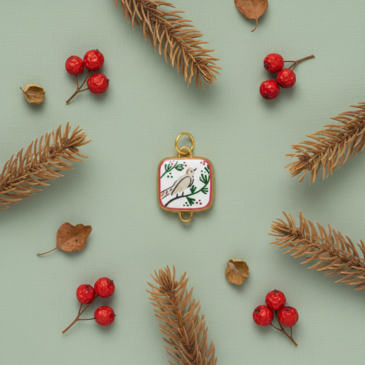 Bird Enamel Charm 8