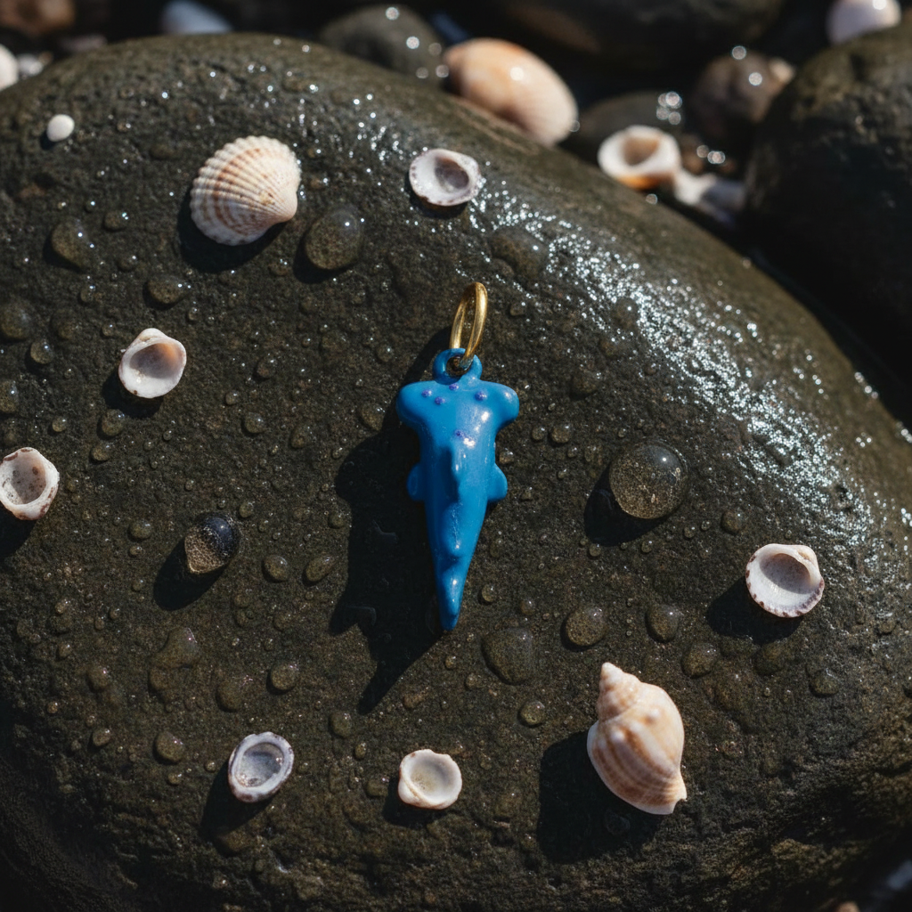 Blue Shark Charm - Coastal Rocks
