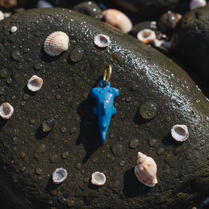 Blue Shark Charm - Coastal Rocks