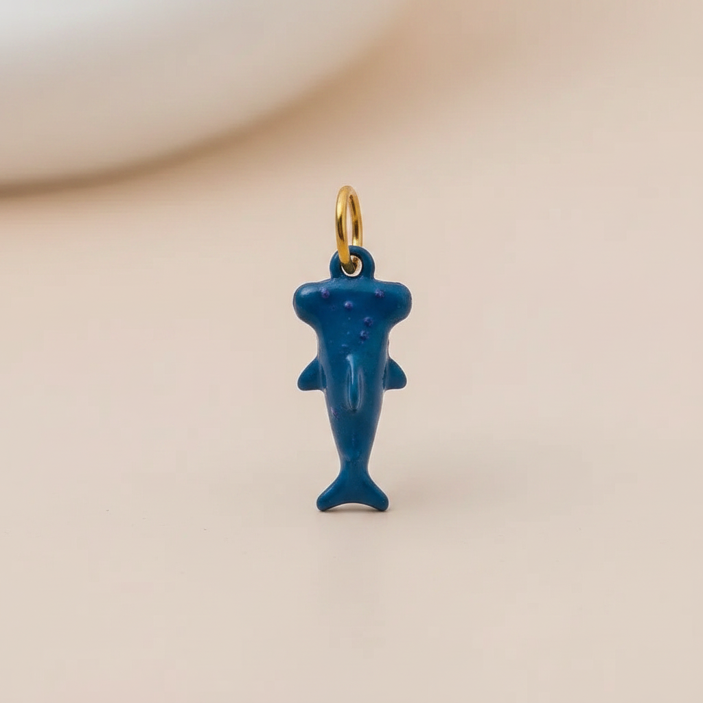 Blue Shark Charm - Texture Macro