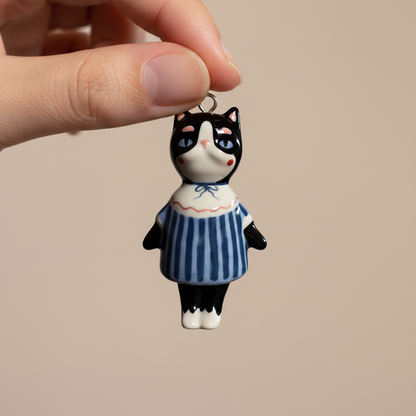 Blue Stripe Cat - Hand