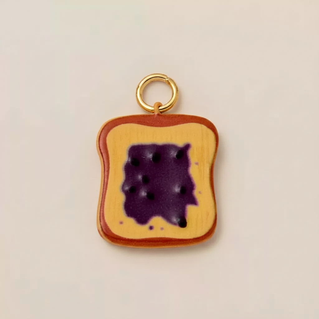 Blueberry Toast Charm - Clean
