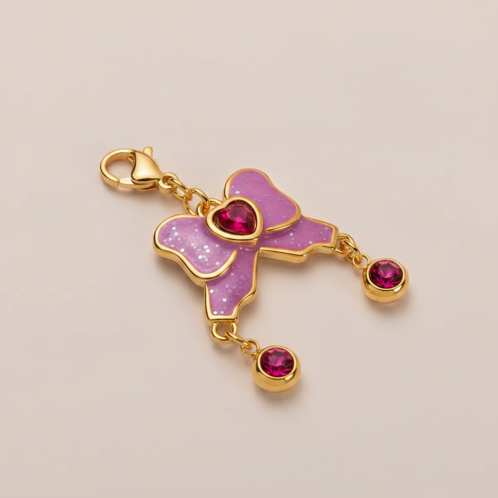 Bow Charm - 3/4 View