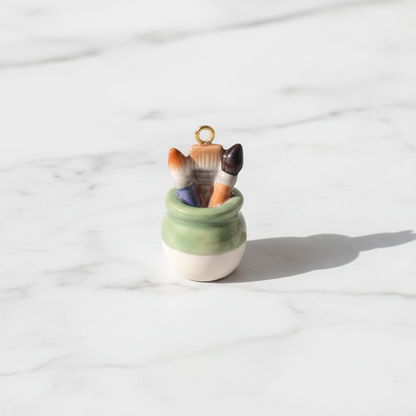 Brush Jar - Marble