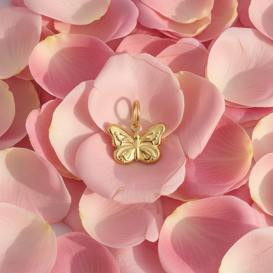Butterfly Charm - Rose Petals