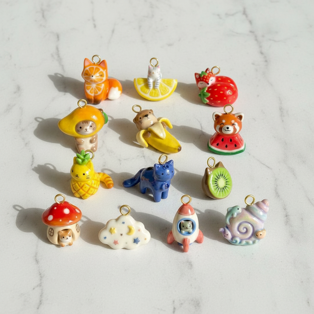 Charms - Marble Flat Lay