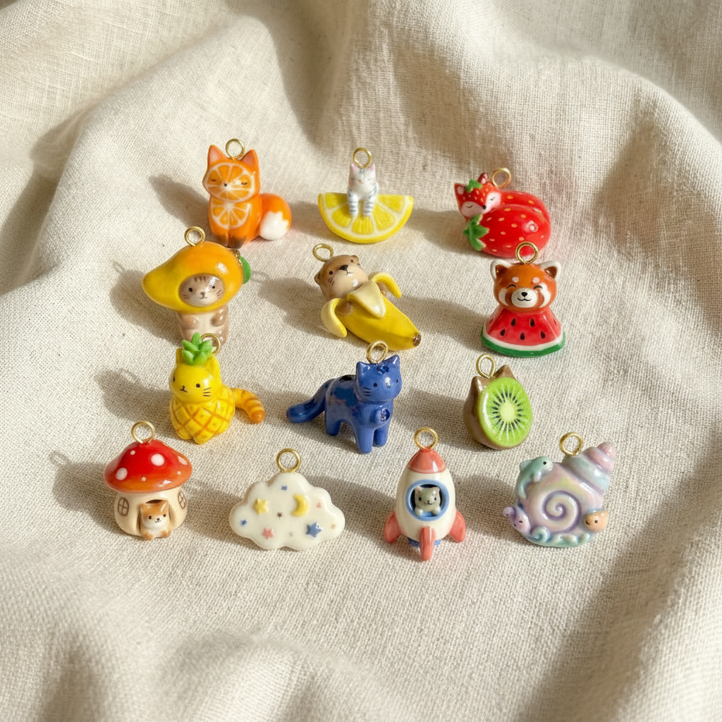 Charms - Pink Background