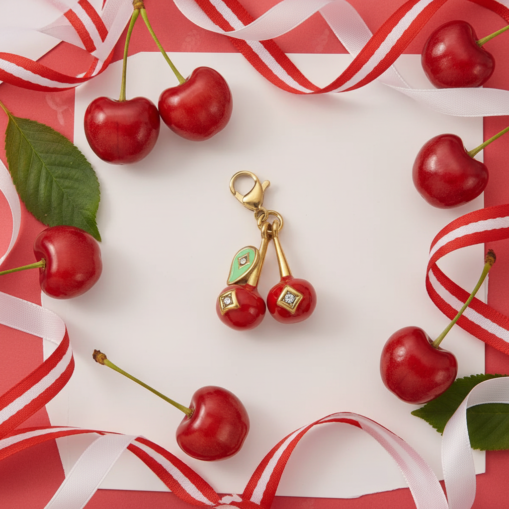 Cherry Charm - Fruit Flat Lay