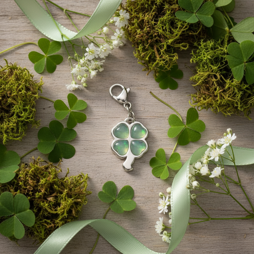 Clover Charm - Botanical Flat Lay