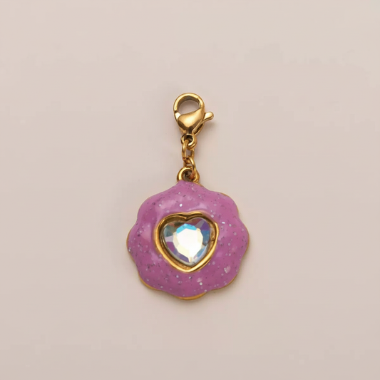 Cookie Heart Charm - Close Up