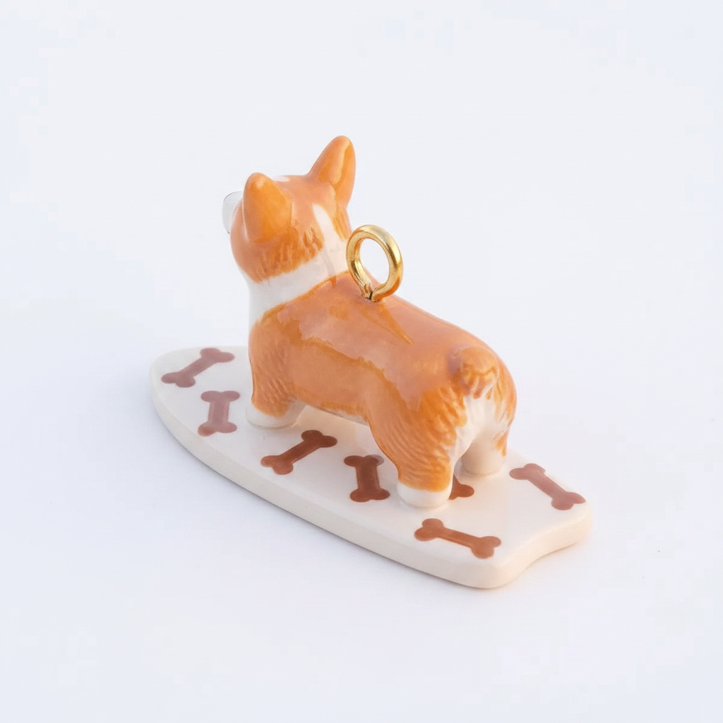 Corgi Charm - Close-up Detail