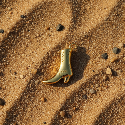 Cowboy Boot Charm - Desert Sand