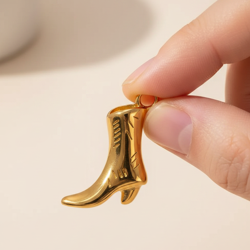 Cowboy Boot Charm - Hand Hold DIY
