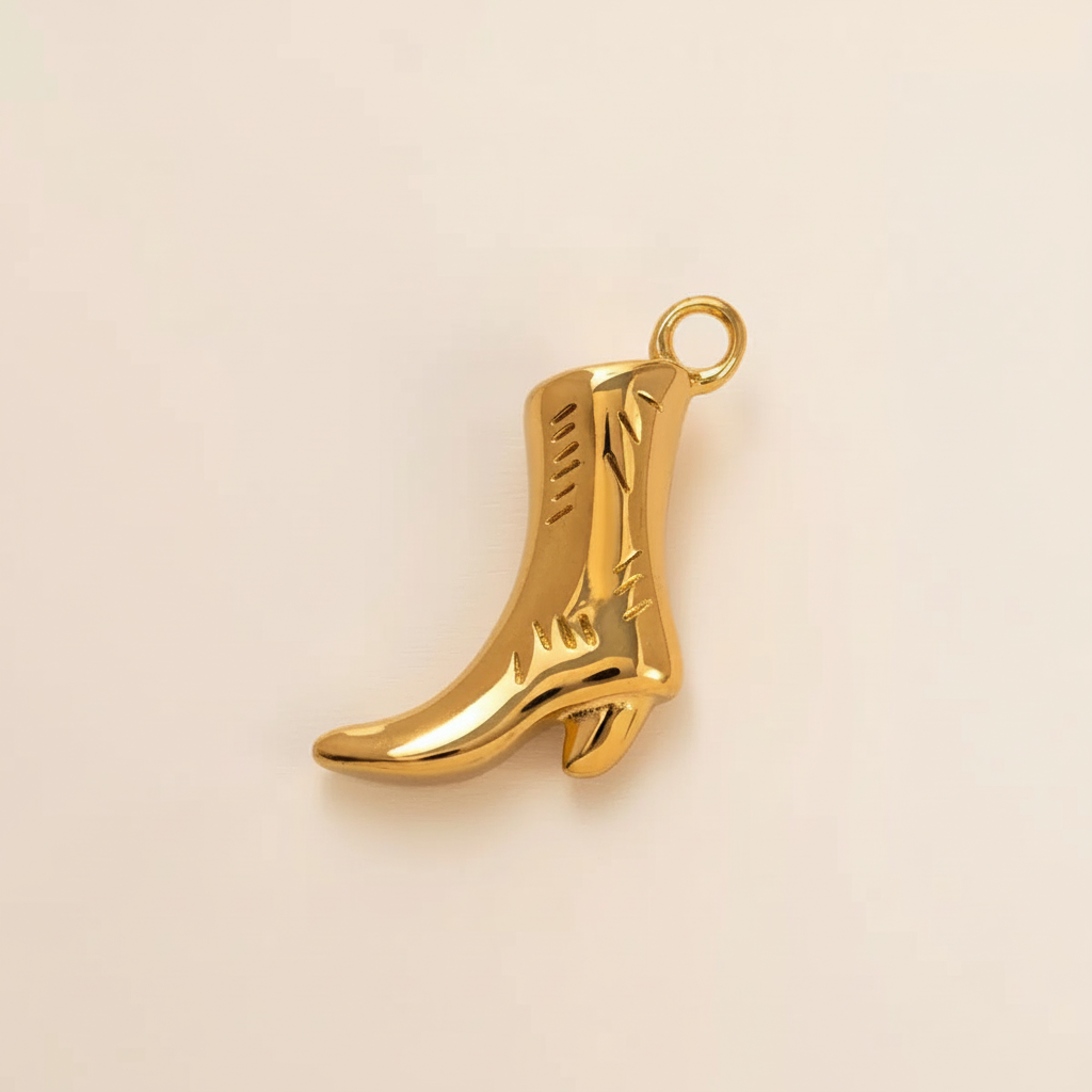 Cowboy Boot Charm - Side Angle