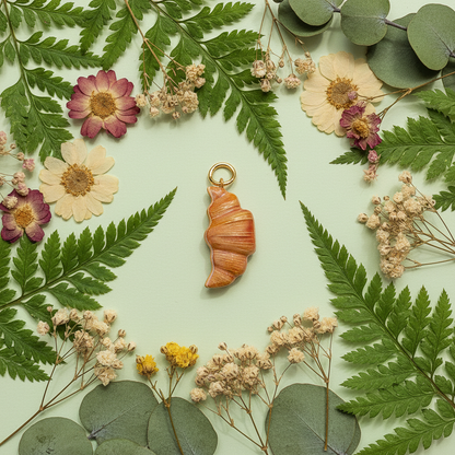 Croissant Charm - Botanical