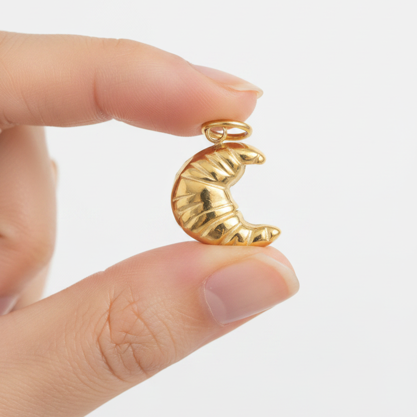Croissant Charm - Hand Hold