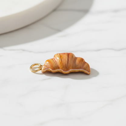 Croissant Charm - Marble
