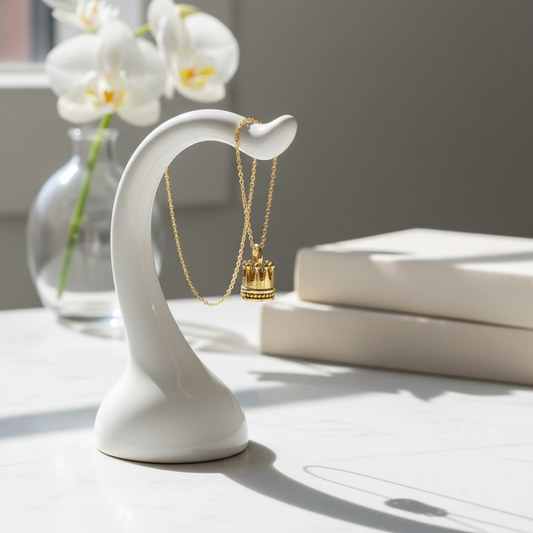 Crown Charm - Ceramic Stand