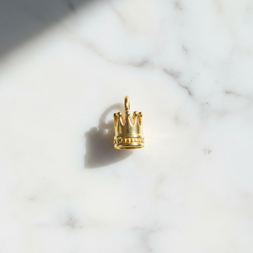 Crown Charm - Marble Flat Lay
