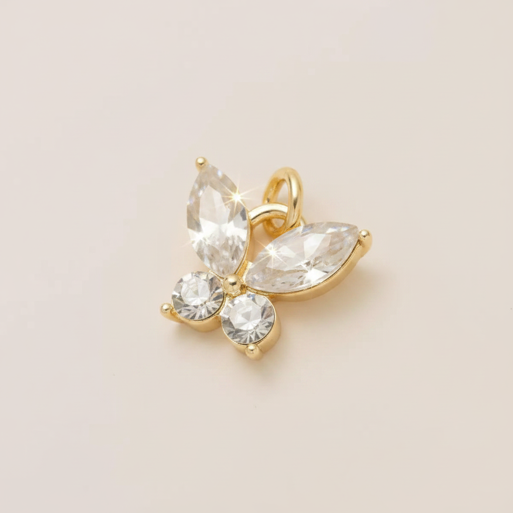 Crystal Butterfly - Angled