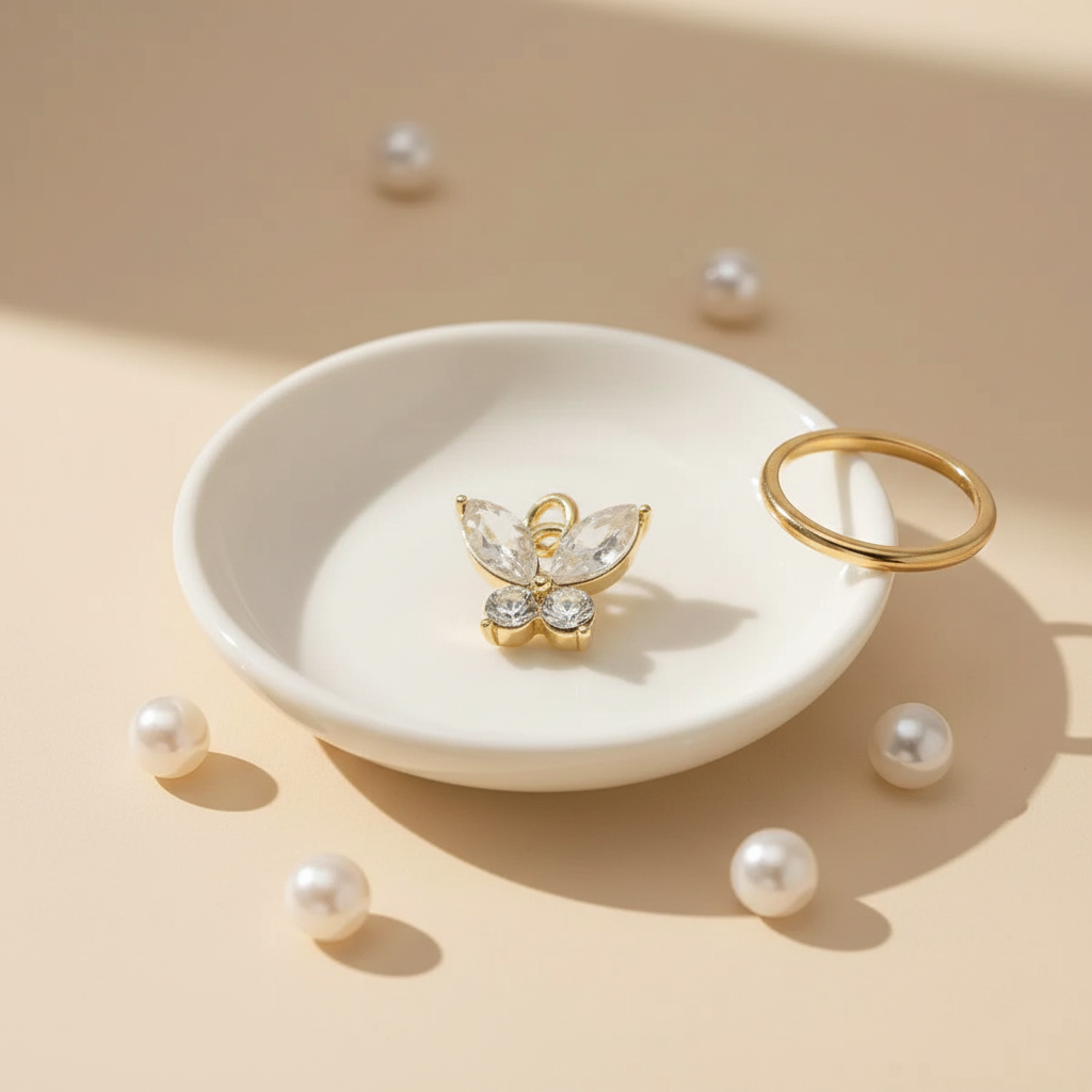 Crystal Butterfly - Ceramic Dish
