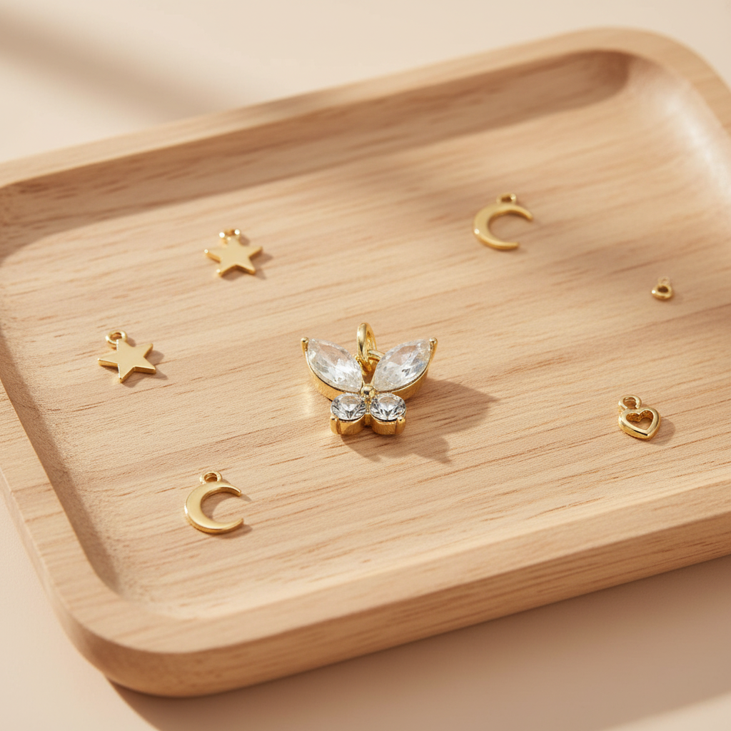 Crystal Butterfly - Wooden Tray