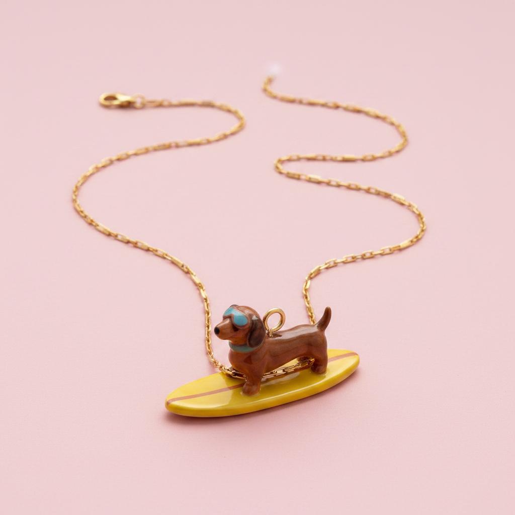 Dachshund Charm - Necklace Styling