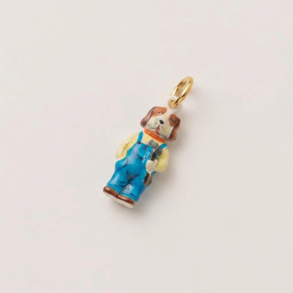Dog Singer Charm 2