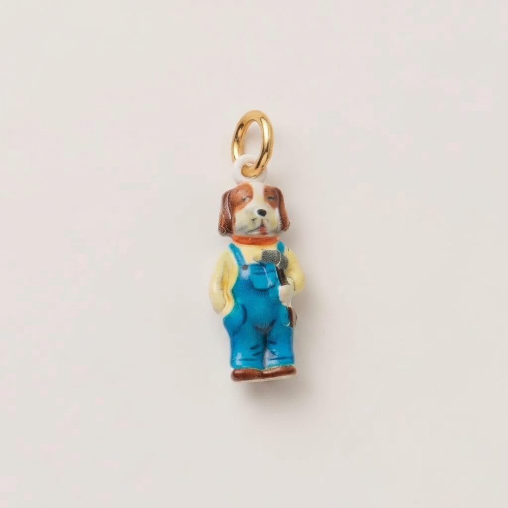 Dog Singer Charm 3