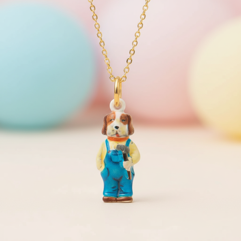Dog Singer Charm 4
