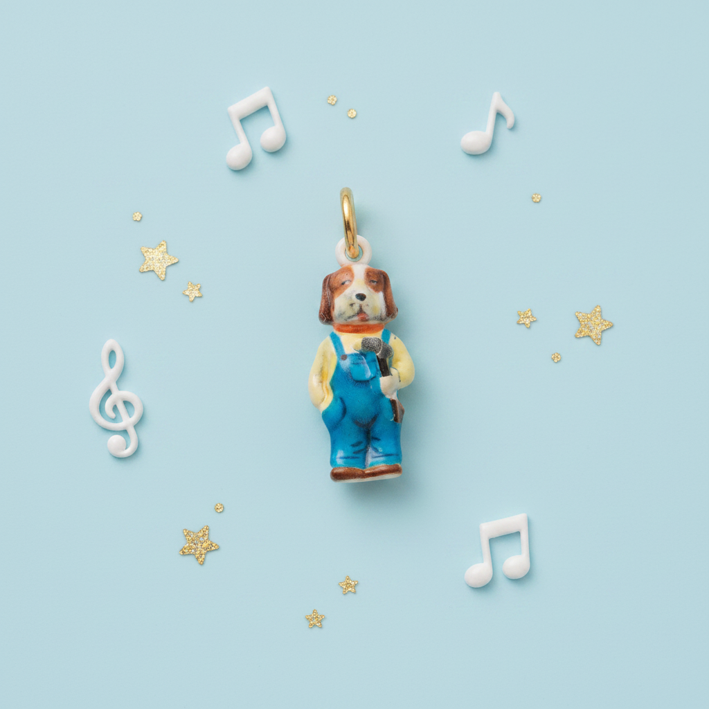 Dog Singer Charm 5
