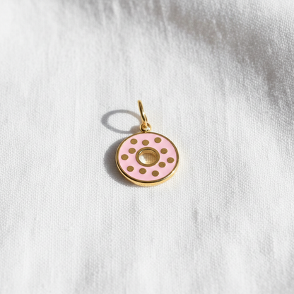 Donut Charm - Linen Flat Lay