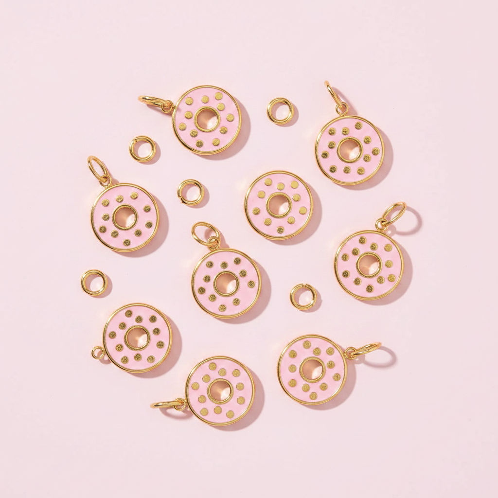 Donut Charm - Multiple Pink