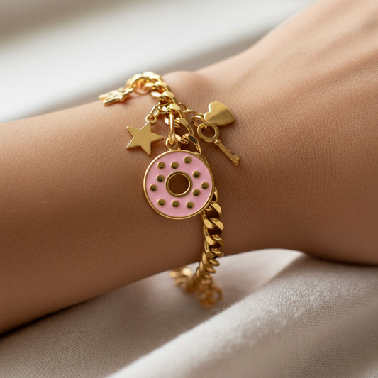 Donut Charm - On Wrist