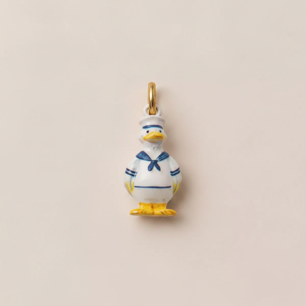 Duck Charm 1 - Beige Background