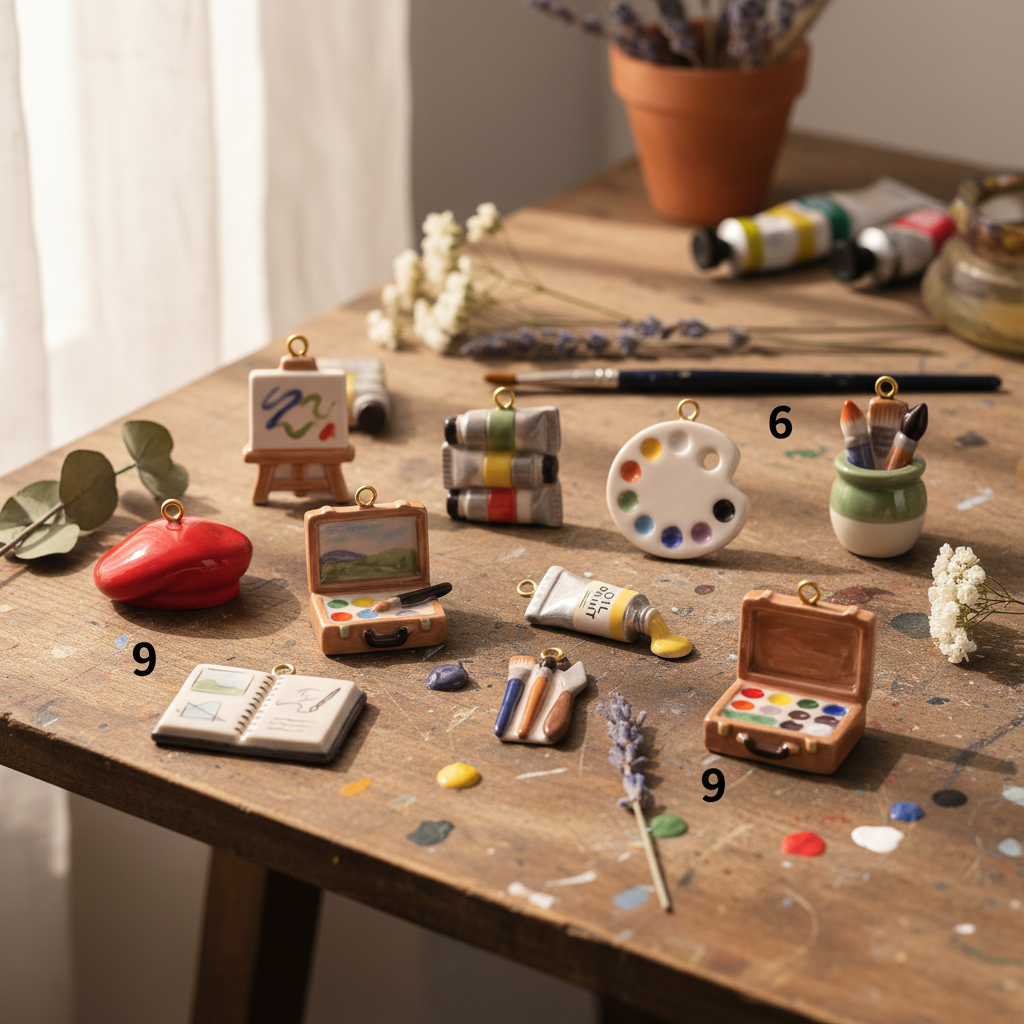 Easel Charm - Artist Desk Styling