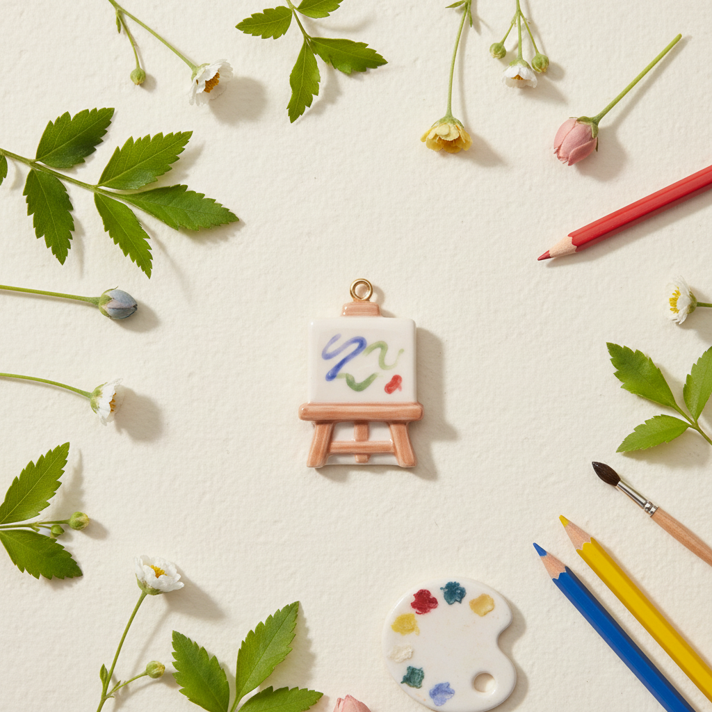 Easel Charm - Botanical