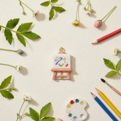 Easel Charm - Botanical