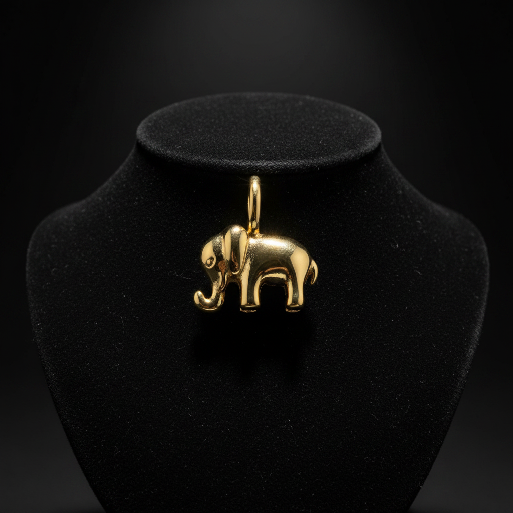 Elephant Charm - Dark Velvet