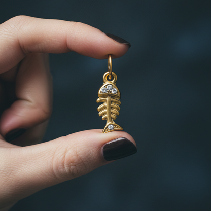 Fishbone Charm - Hand Hold